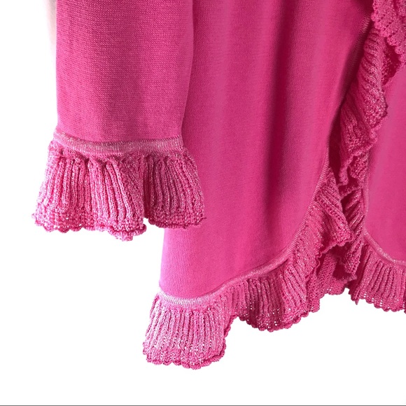 LILLY PULITZER Girls Pink Mini Shere Sweater Coat - Picture 3 of 8